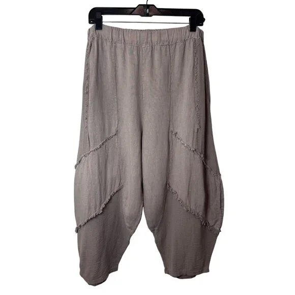 Beyond Capri tan bubble harem pants size OS - Picture 2 of 6